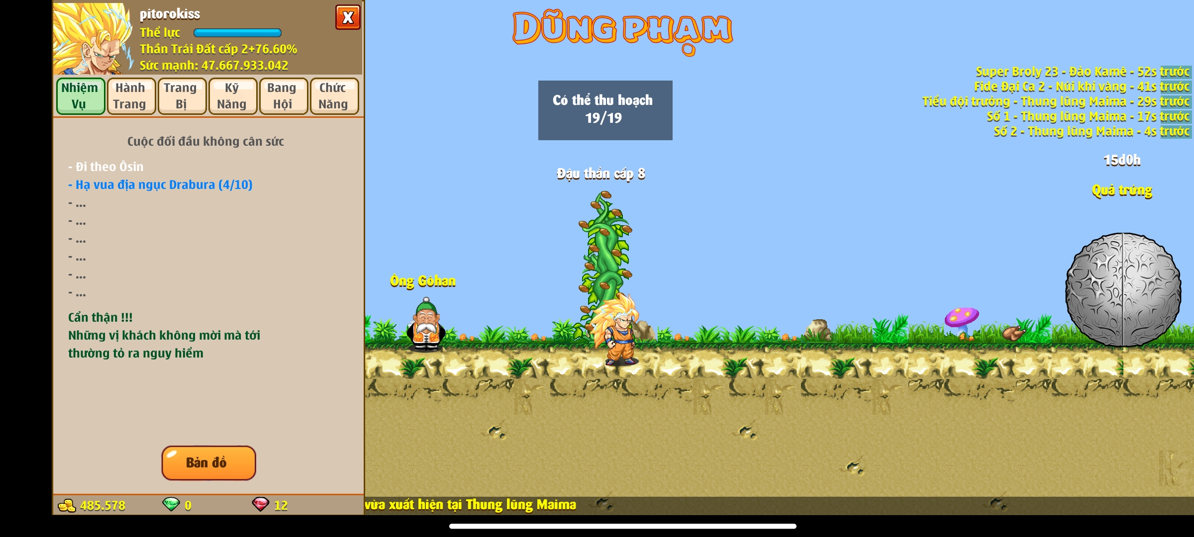 Nick Ngọc Rồng Online VIP giá rẻ, NickDaoquan.Vn, Shop Nick Ngọc Rồng