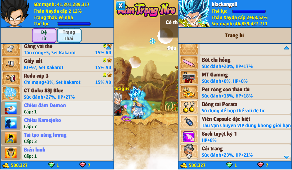 Nick Ngọc Rồng Online VIP giá rẻ, NickDaoQuan.Com, Shop Nick Ngọc Rồng