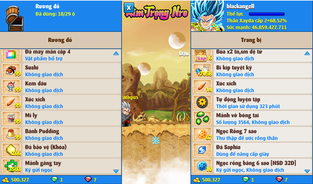 Nick Ngọc Rồng Online VIP giá rẻ, NickDaoQuan.Com, Shop Nick Ngọc Rồng