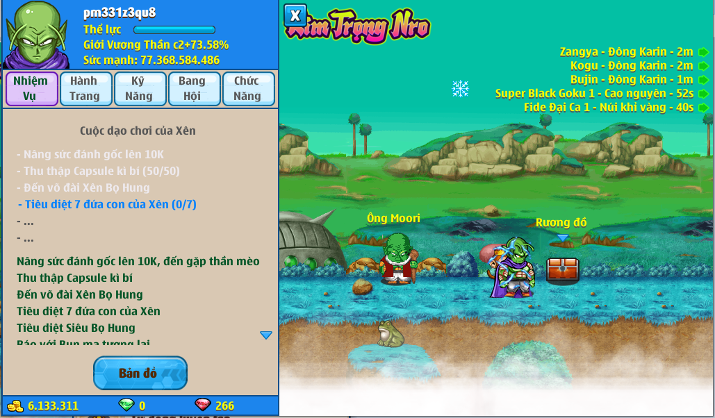 Nick Ngọc Rồng Online VIP giá rẻ, NickDaoQuan.Com, Shop Nick Ngọc Rồng